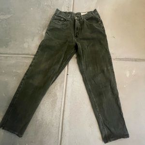 Eddie Bauer relaxed fit green denim jeans
